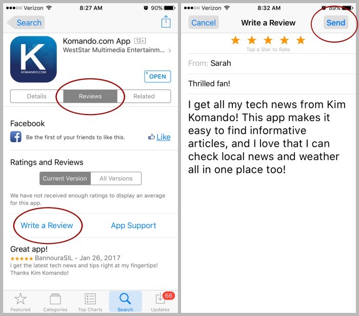 How to rate my new app in the Apple App Store and Google