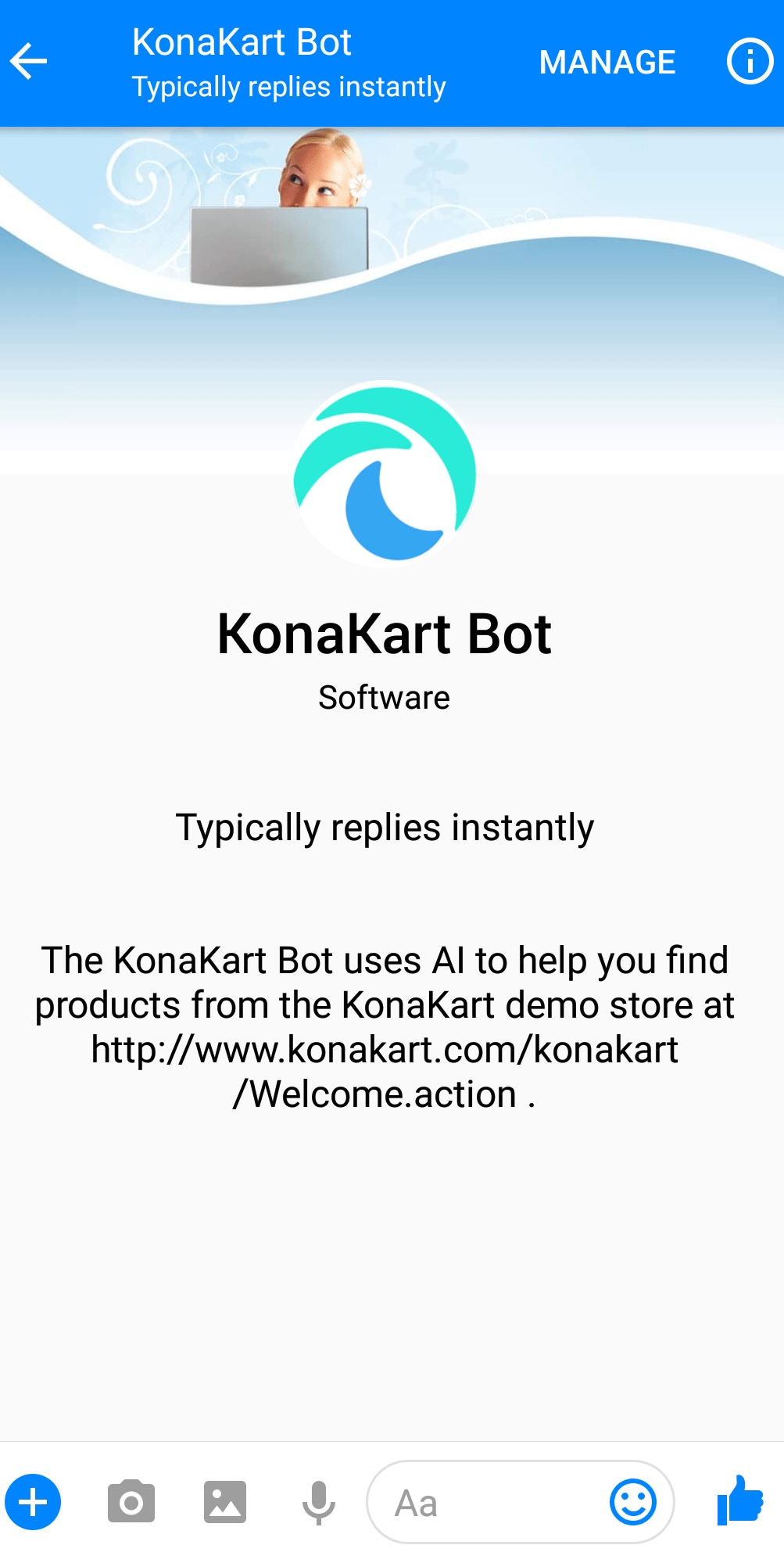 KonaKart Messenger Bot KonaKart
