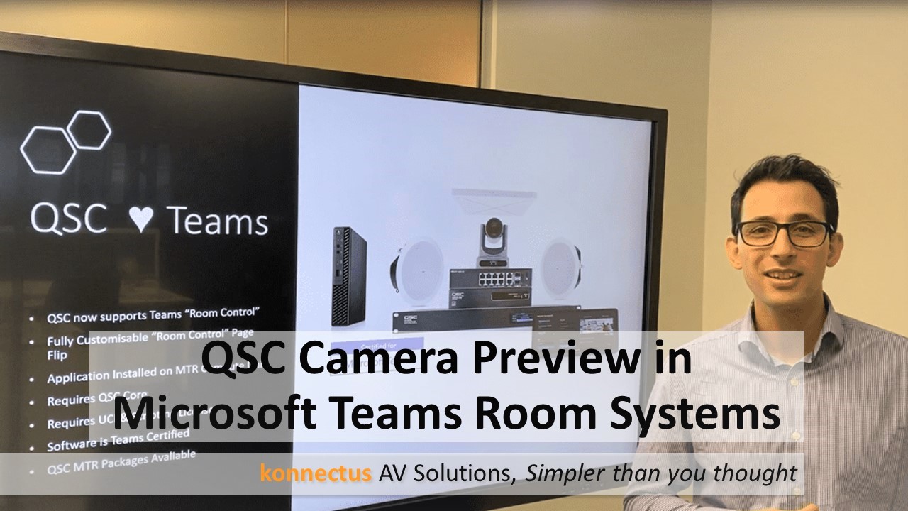 QSC Camera Preview in Microsoft Teams Room Systems