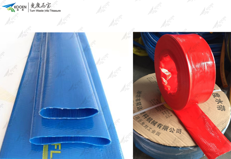 PVC layflat hose extrusion line Plastic Recycling Machinery