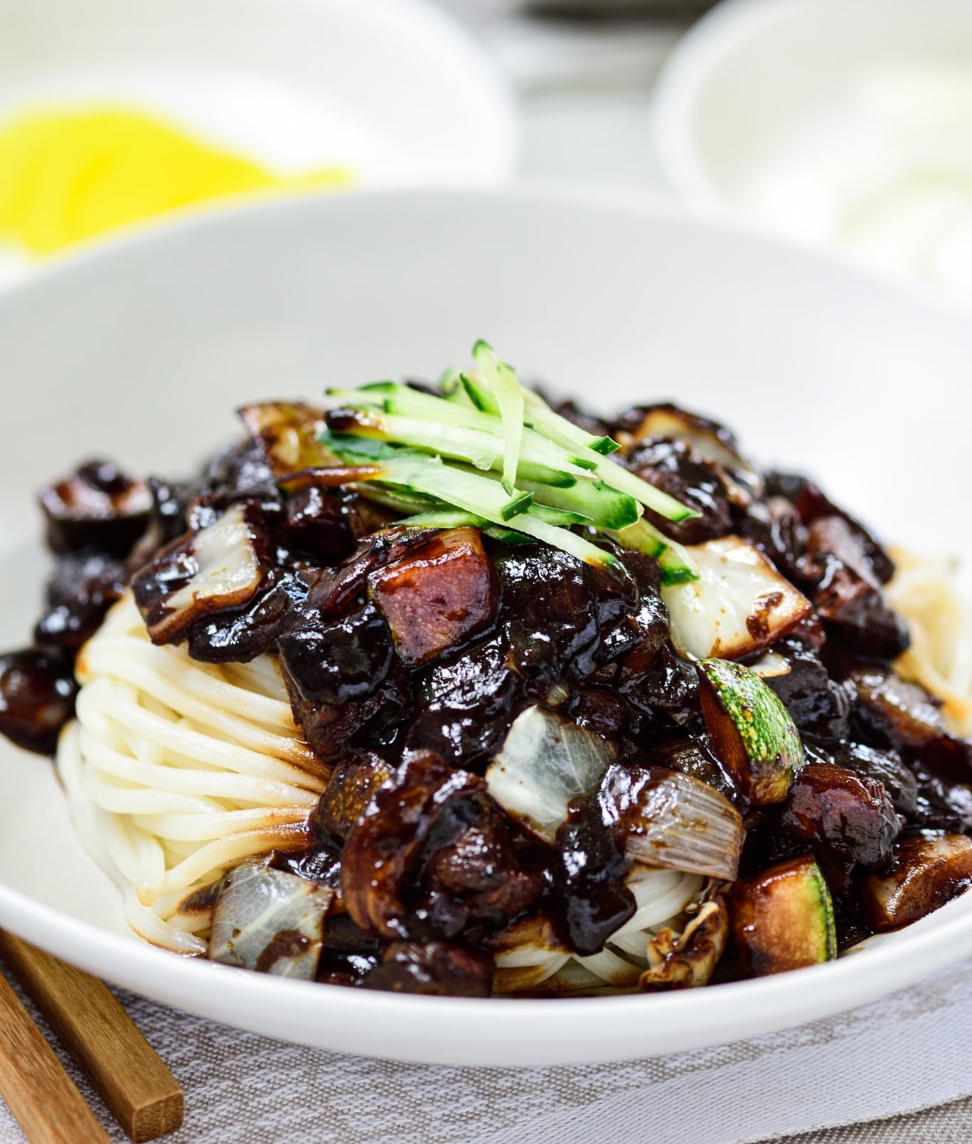 Jajangmyeon (Noodles in Black Bean Sauce) Korean Bapsang