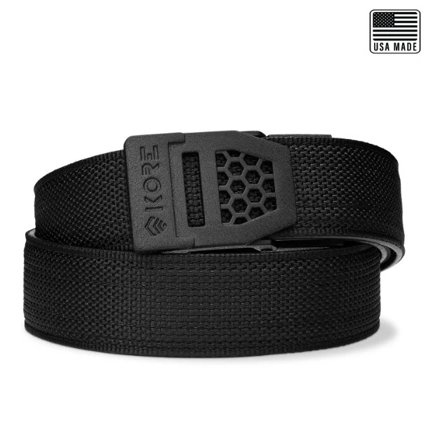 Kore Essentials 1 Rated Gun Belt X Buckle 1.5" USA Made Tactical Gun Belt