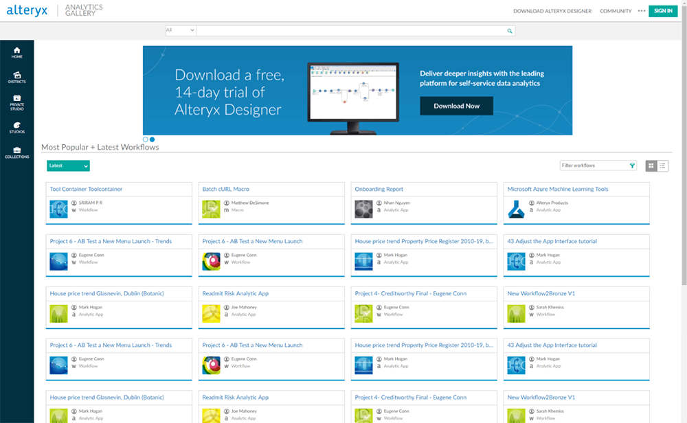 Alteryx Server GIS Data Server Software for Workflow Korem