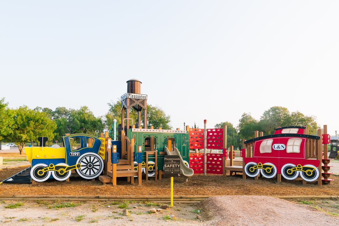 Train Fueling Station Themed Playground Outdoor Play Structure