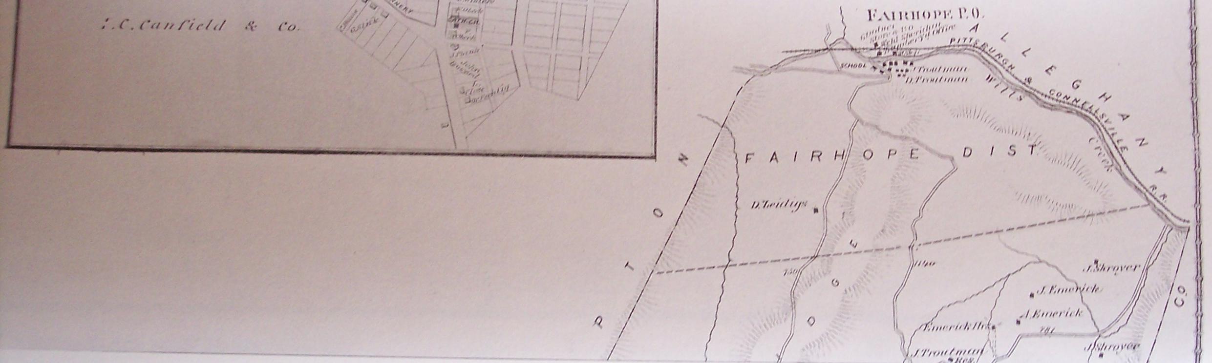1876 Southampton Township map