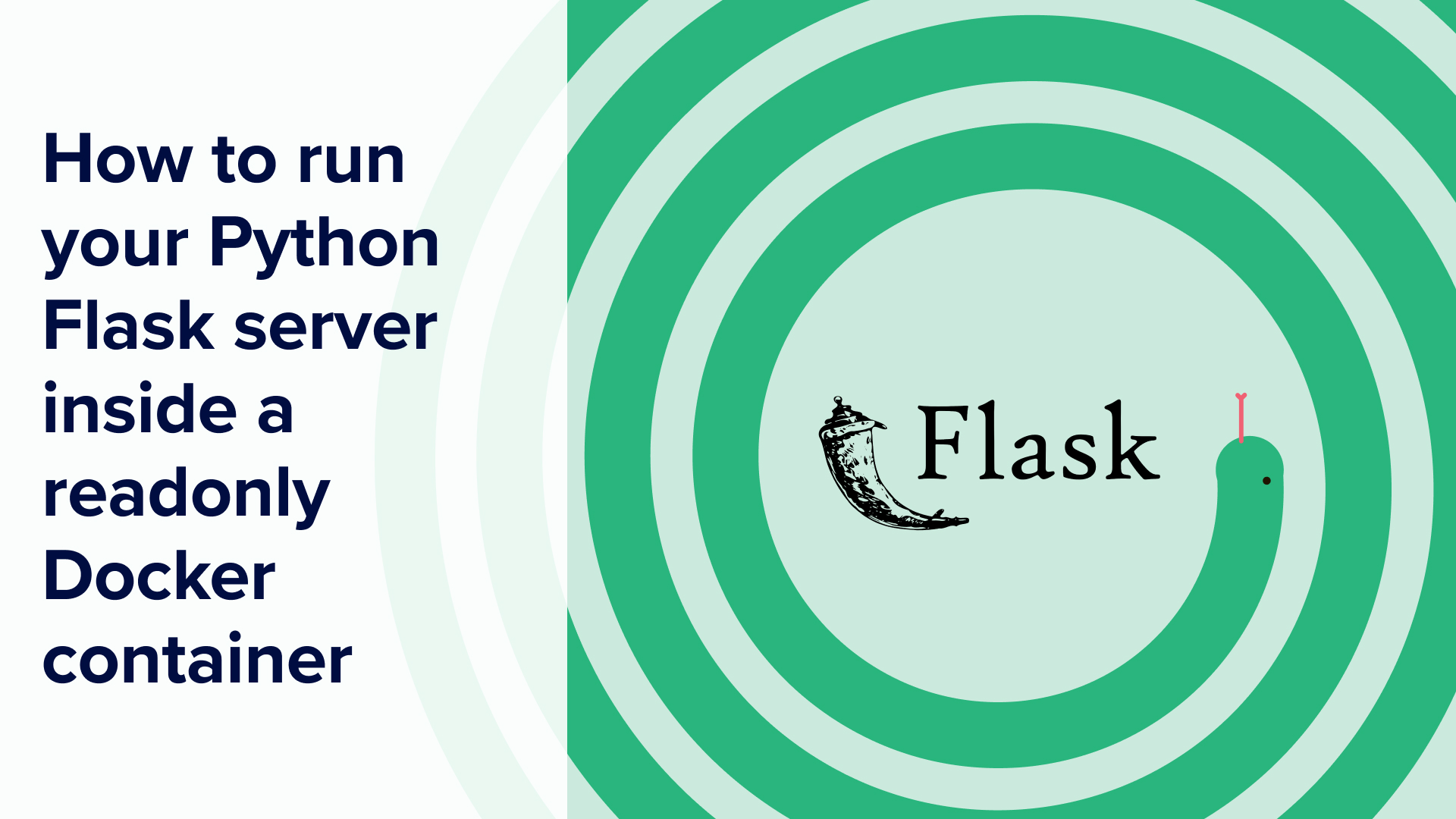 How to run a Python Flask server inside a readonly Docker container