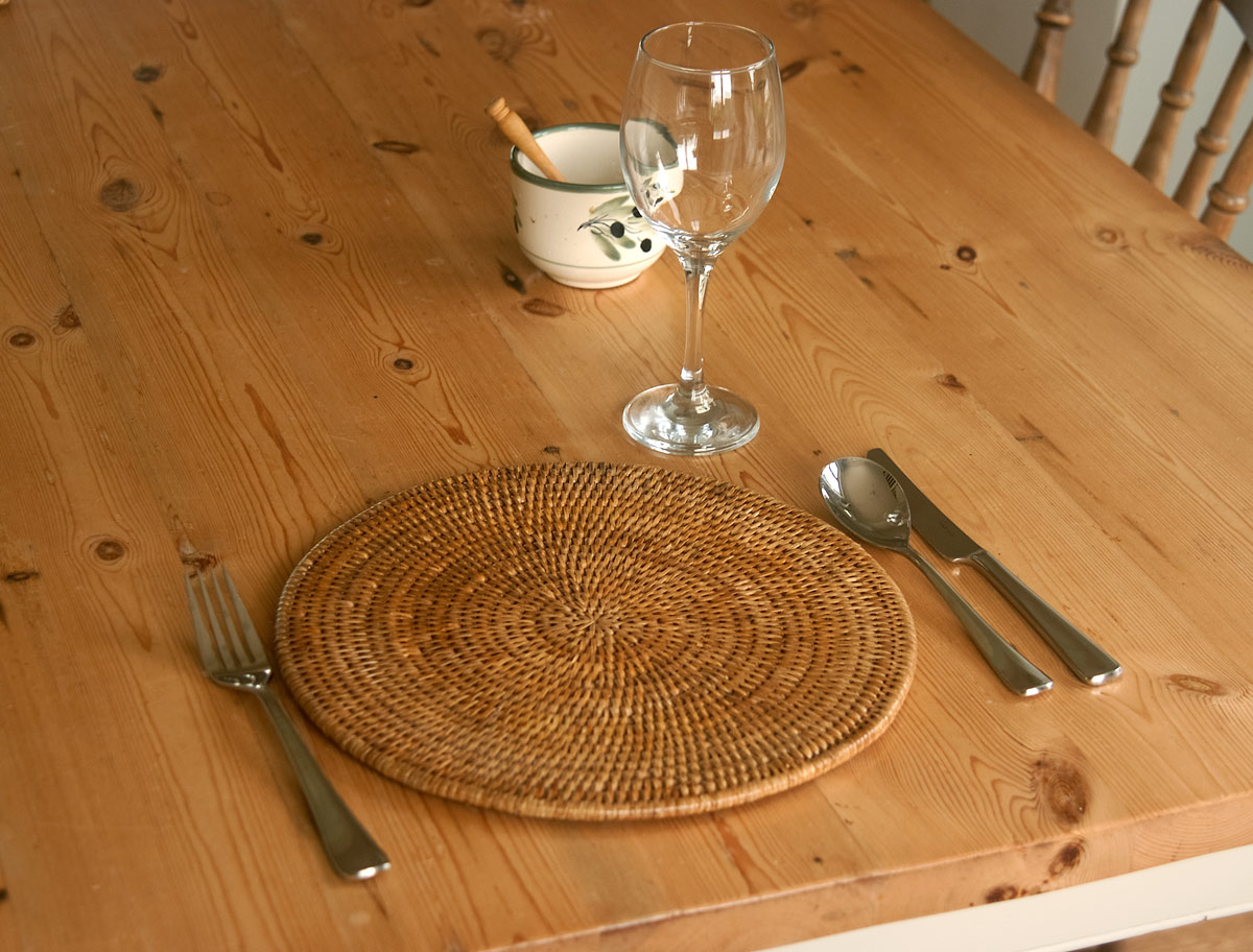 4.5 out of 5 stars with 8 ratings. Set of 4 Round Rattan Placemats - Kosmopolitan