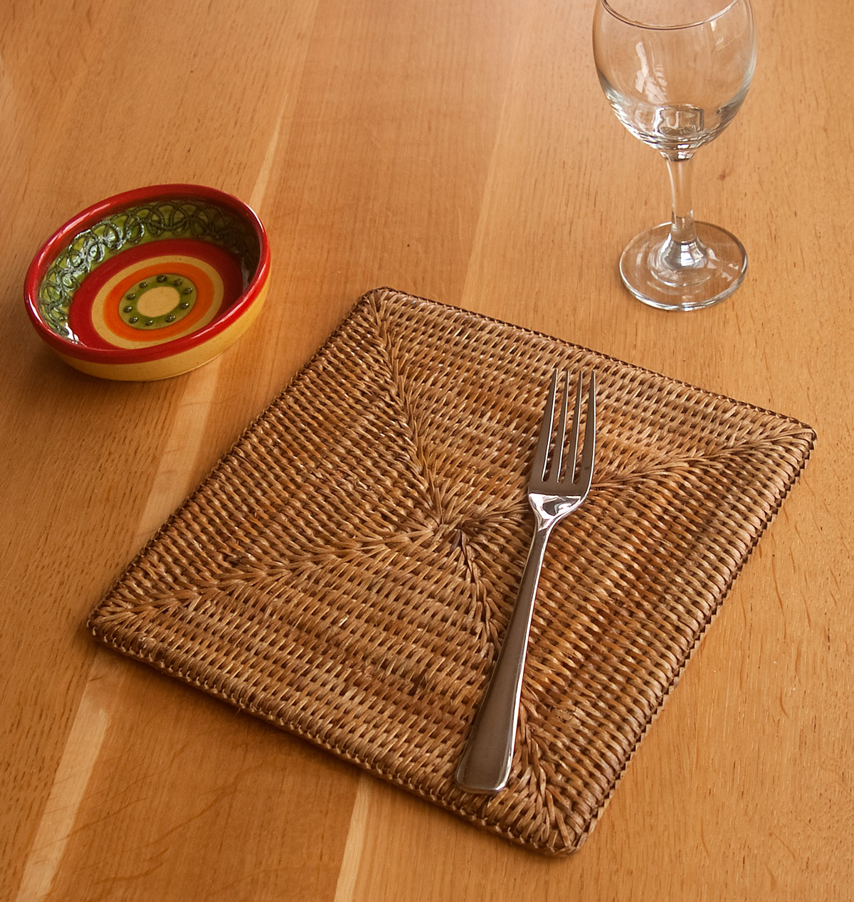 Dad extra 15% off use: Square Rattan Placemats