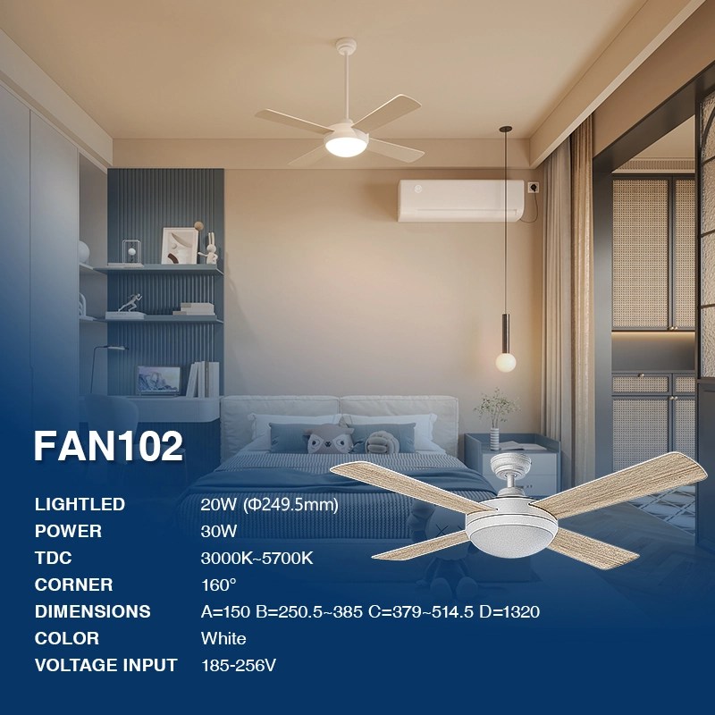 Modern ceiling fans with LED lights