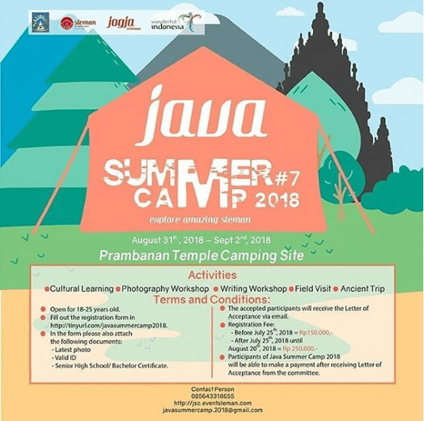 Java Summer Camp 7 Tahun 2018 'Explore Amazing Sleman