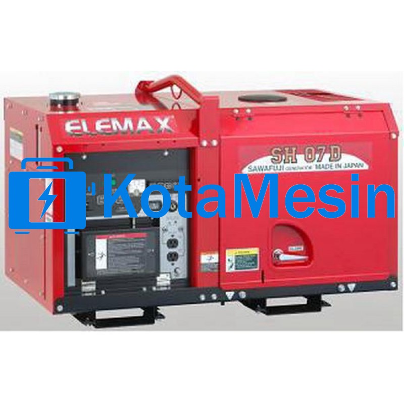 Elemax SH 07 D Powered by Kubota Heavy Duty Diesel Generator 5.5 kw