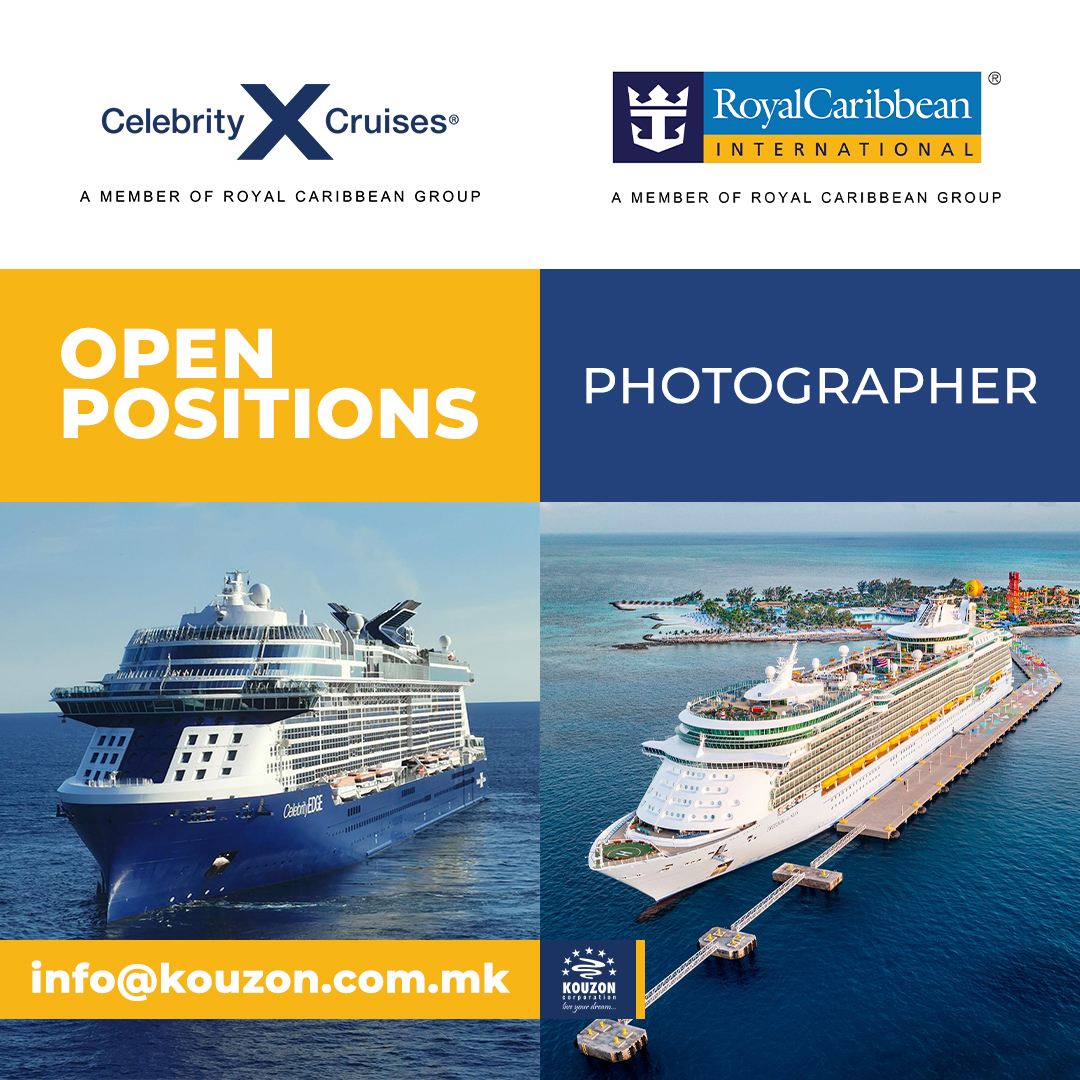 Kouzon offers you jobs with Royal Caribbean Cruise Line and Celebrity