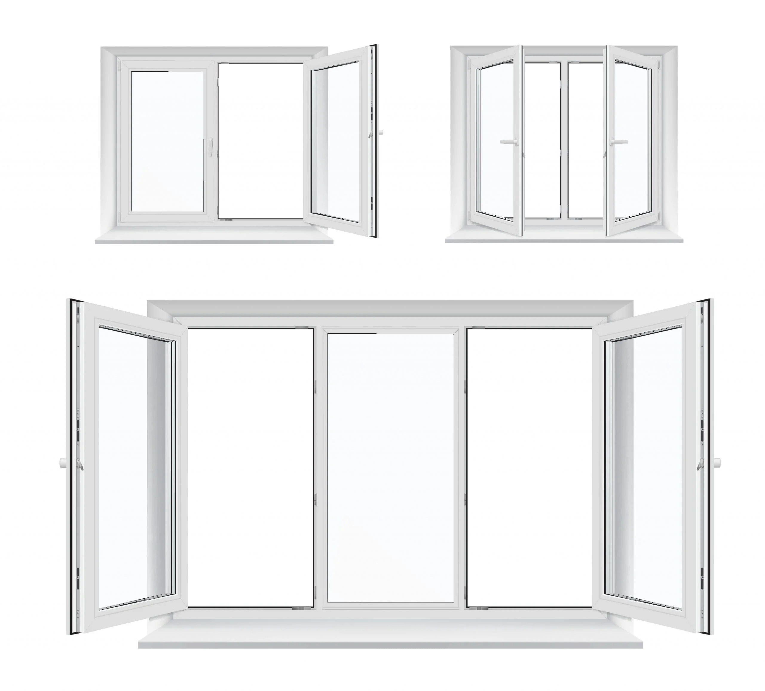 Types of uPVC window systems Johannesburg, South Africa.