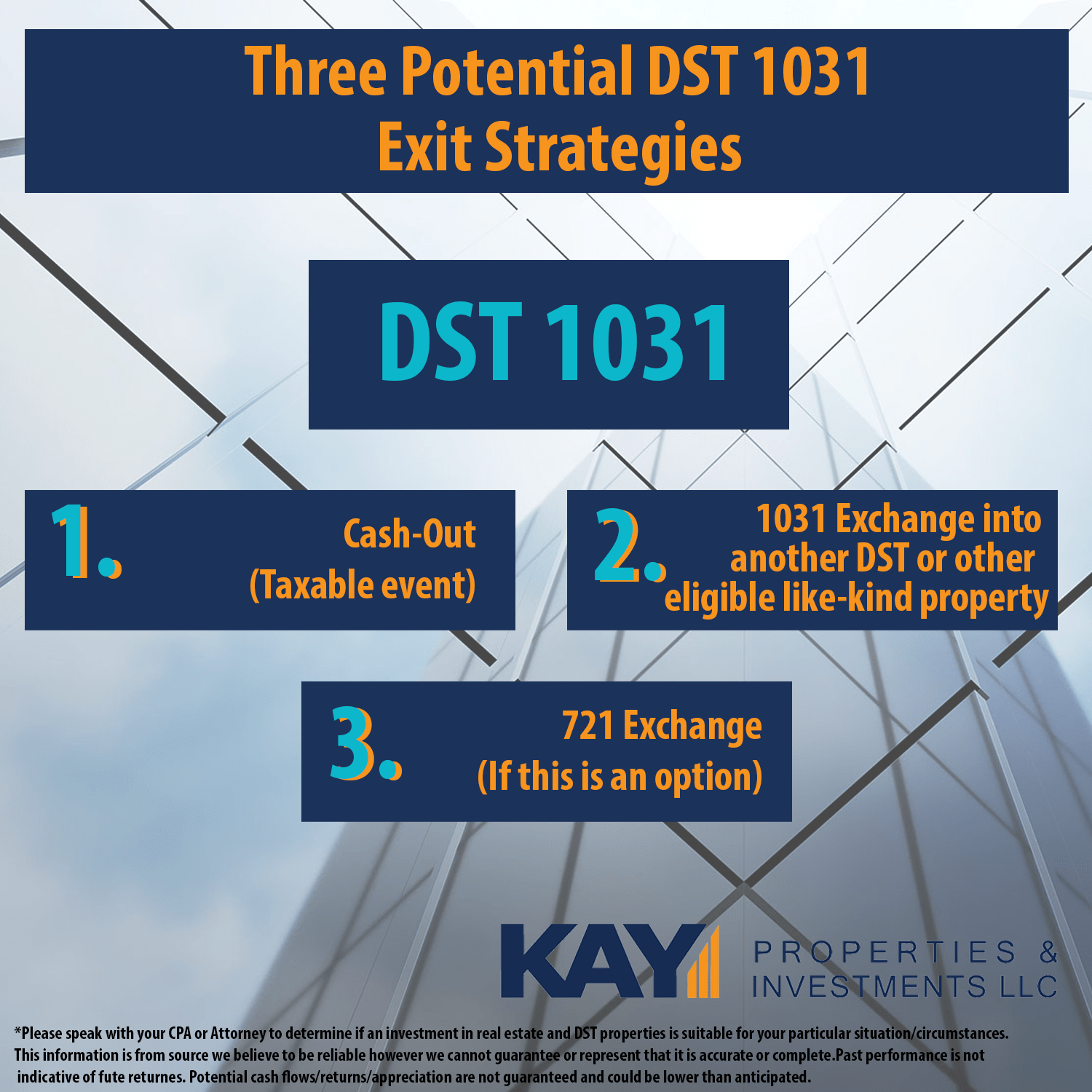 Consider These Potential DST 1031 Exit Strategy Options Cash Out, 1031