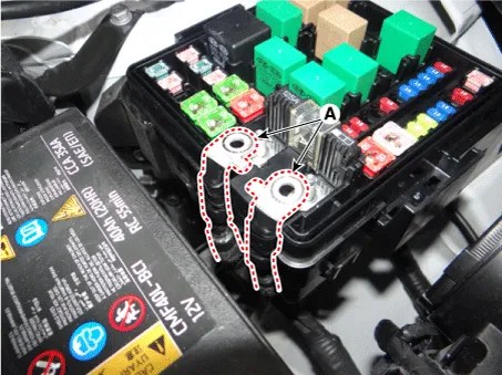 Kia Picanto (JA) - Junction Box (Engine Compartment) - Fuses And Relays