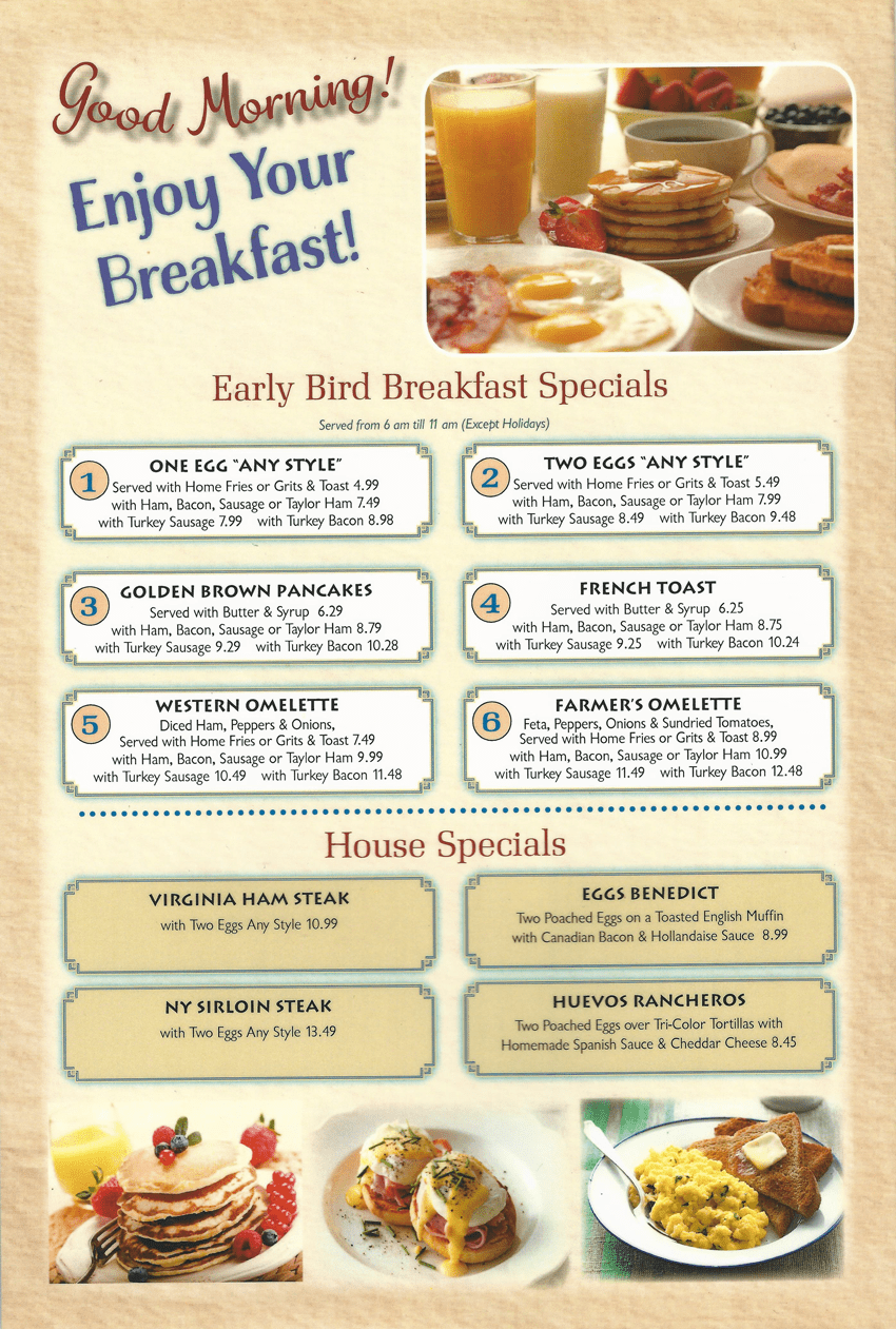 Omega Diner New Jersey, Restaurant