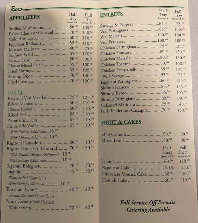 Tesoro Restaurant member of Westbury