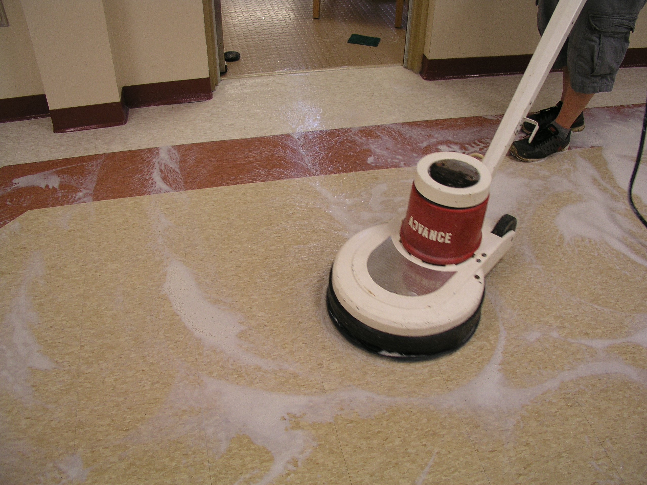 Floor Tile Stripping and Refinishing Krafft Cleaning Service, Inc.