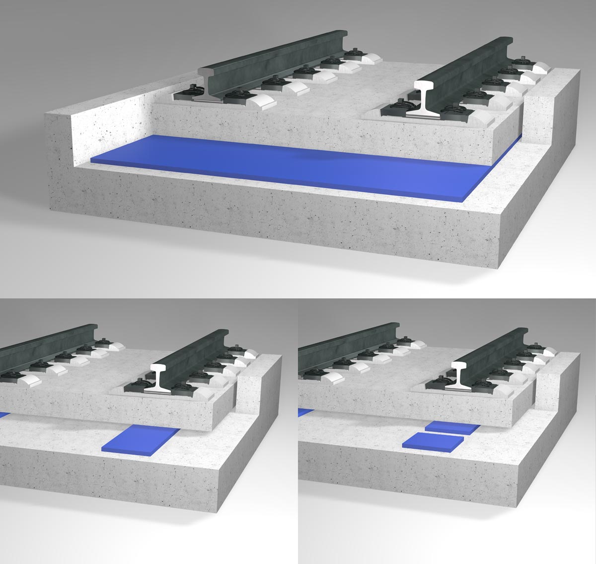 Vibration isolation in rail traffic KRAIBURG PuraSys