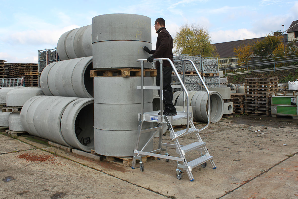 KRAUSE platform ladders a safe choice for working at height for longer periods of time