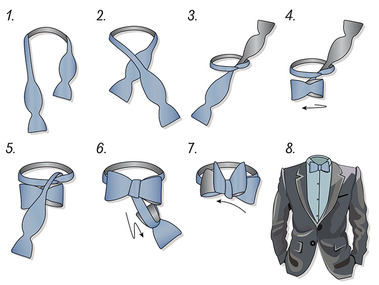 Fliege binden Krawatten Ties