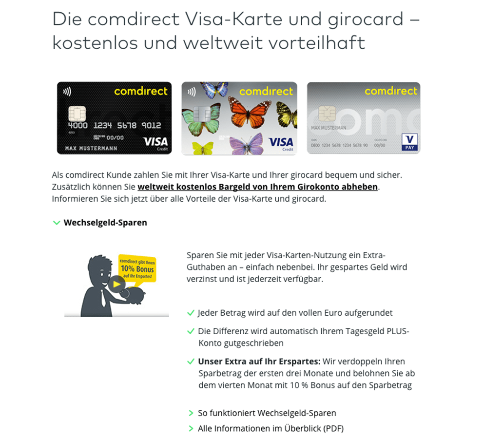 Comdirect VISA 2021 » Kreditkarte Kosten & Leistungen im Test!