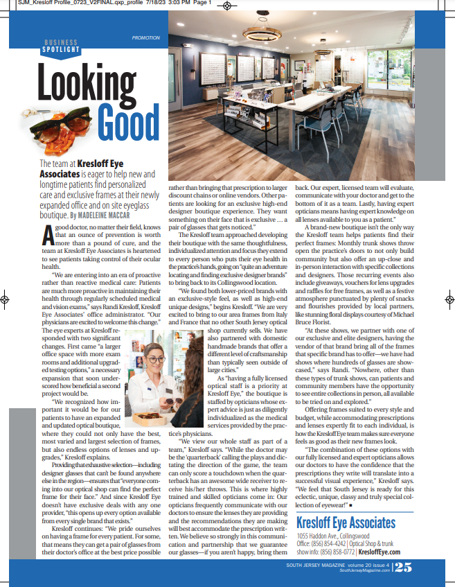 Eye Doctor South Jersey Media Kresloff Eye Associates Collingswood