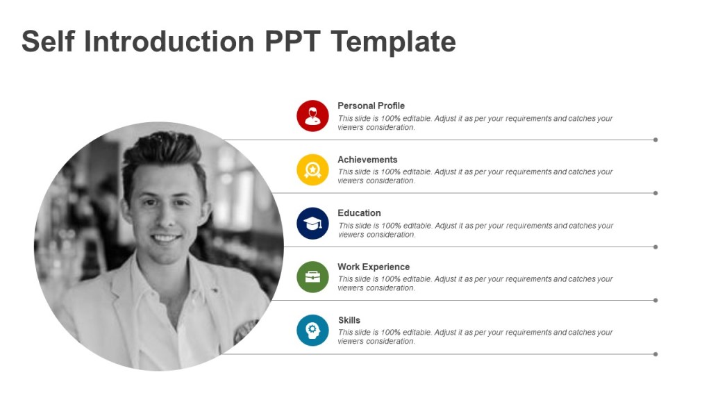 creative self introduction ppt template Archives