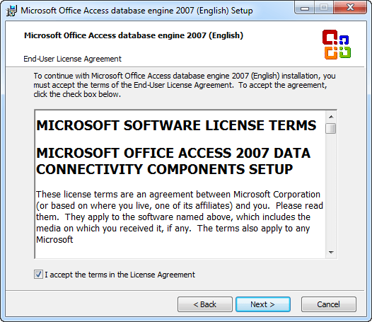Error " Tidak terdapat Access Database Engine 2007 pada komputer Anda"