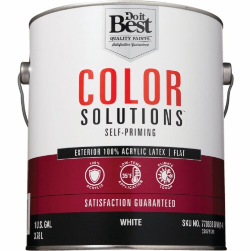 Color Solutions Ext Flat White Paint CS45W070116, 1 Kroger