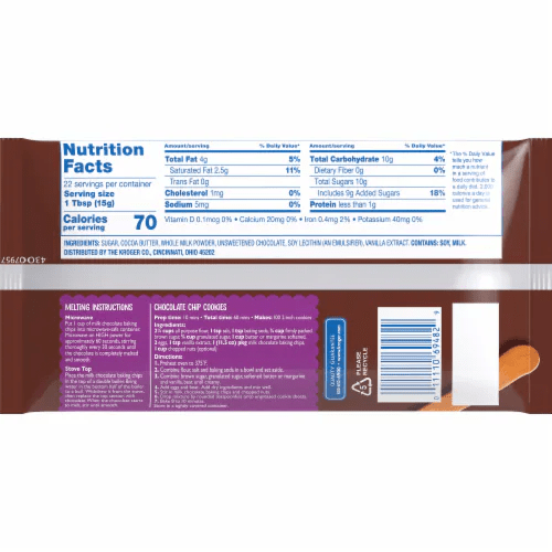 Kroger® Milk Chocolate Baking Chips, 11.5 oz Kroger