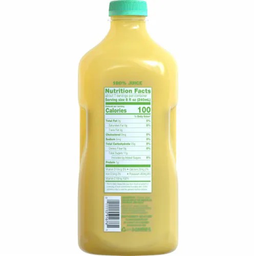 Simple Truth® 100 Cold Pressed Orange Juice, 59 fl oz Kroger