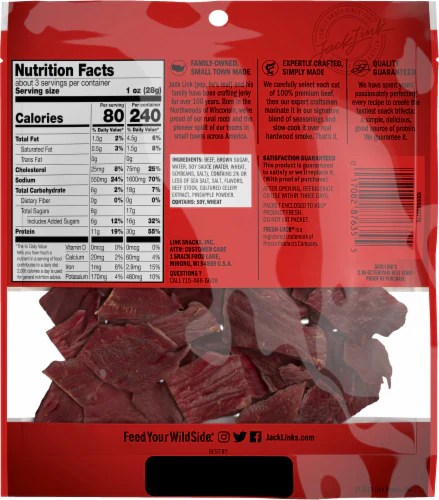 Jack Link's® Teriyaki Beef Jerky, 2.85 oz Fred Meyer