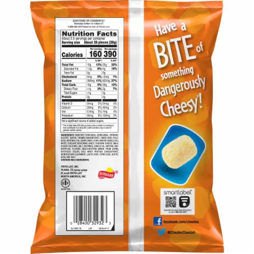 Cheetos White Cheddar Bites Cheese Flavored Snacks, 2.38 oz Smith’s Food and Drug