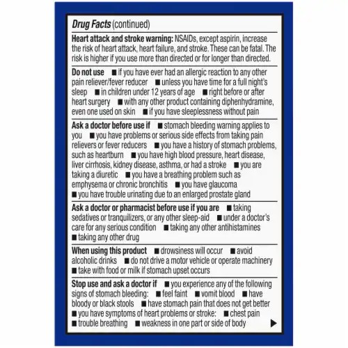 Kroger® Naproxen Sodium PM Pain Reliever Plus Sleep Aid Caplets, 20 ct
