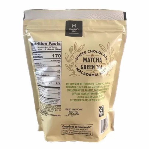 Member's Mark White Chocolate & Matcha Green Tea Covered Macadamia Nuts