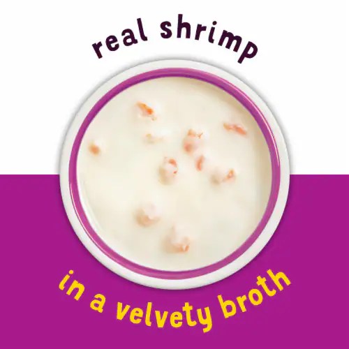 Purina Friskies Lil' Soups Wet Cat Food Complement with Shrimp in