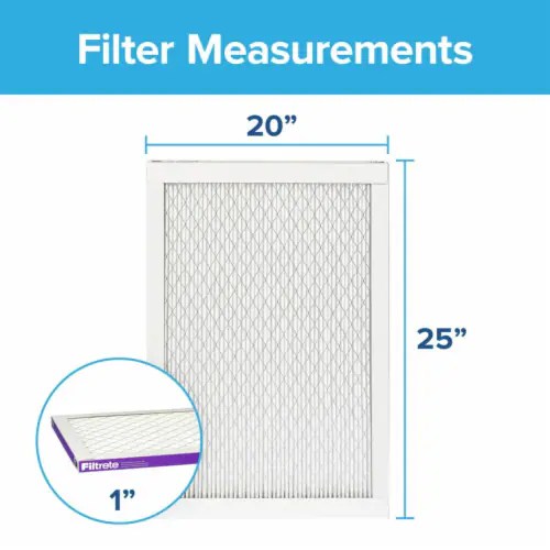 Filtrete™ Allergen Bacteria & Virus Furnace AC Air Filter 1500 MPR, 1