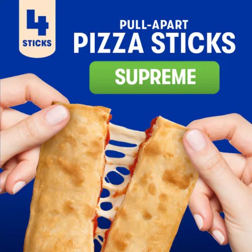 Jack’s PullApart Supreme Pizza Sticks Extra Large Pizza Rolls, 8