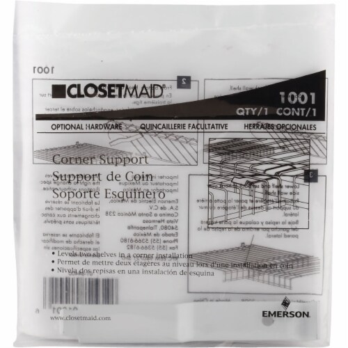 Closetmaid Shelving Corner Bracket 100100, 1 Kroger