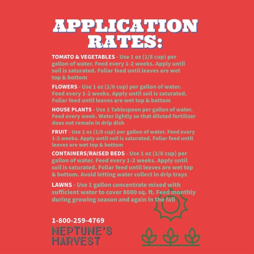 Neptune's Harvest 242 Tomato and Vegetable Plant Food Growth Formula
