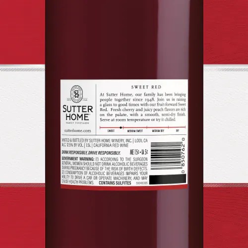 Sutter Home® Sweet Red California Red Wine, 1.5 L King Soopers