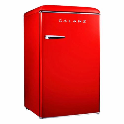 Galanz 3.1 Cu. Ft. Electric Mini Compact Upright Freezer in Hot Rod Red