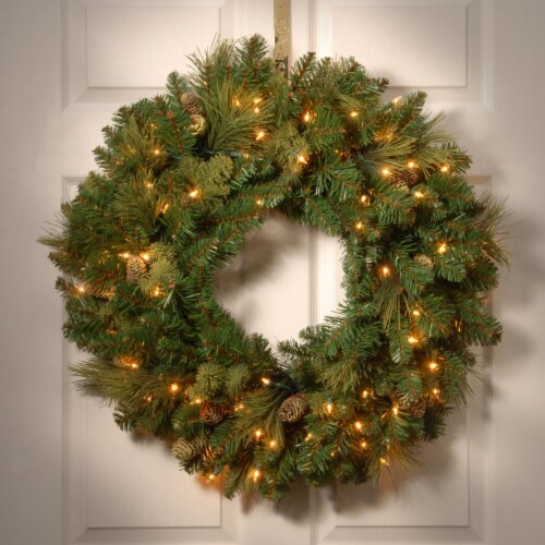 National Tree Company Prelit Carolina Pine Artificial Christmas Wreath
