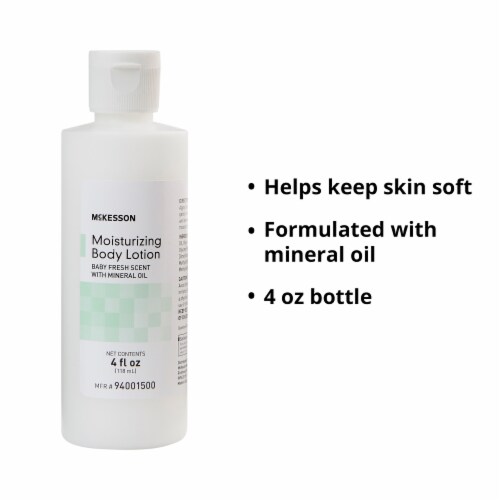 McKesson Baby Fresh Scent Hand and Body Moisturizer Lotion 4 oz. Bottle