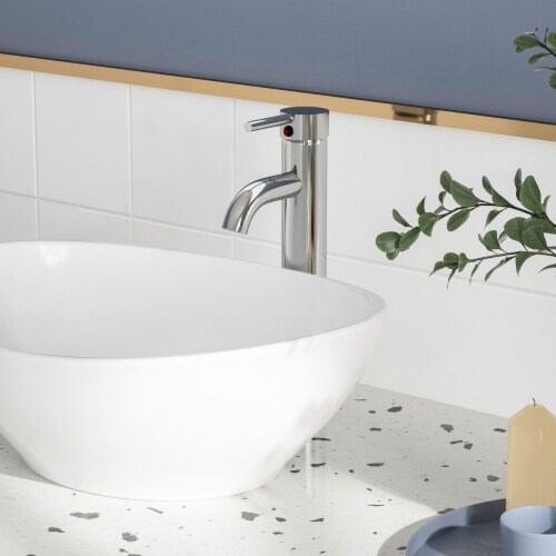 DeerValley DV1J82826 Symmetry Chrome Finished Metal Vessel Sink