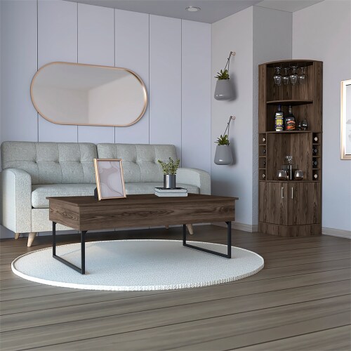 2 Piece Living Room Set, Montenegro Bar + Nora Lift Top Coffee