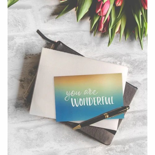 Motivational Encouragement Greeting Cards with Envelopes (5x7 In, 36