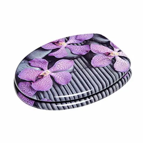 Sanilo 108 Round Soft Close Molded Wood Adjustable Toilet Seat, Vanda