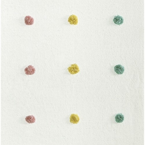 Gracie Mills Caius Cotton Jacquard Pom Pom Curtain Panel Grace12676